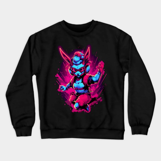 Mischievous Kawaii Demon Bursting with Demonic Energy Crewneck Sweatshirt by Brobocop